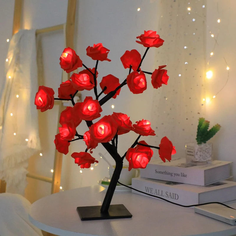 Blossoming LED Rose Tree Lamp