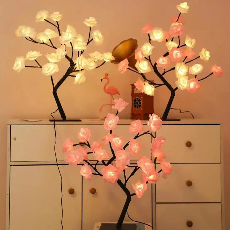 Blossoming LED Rose Tree Lamp